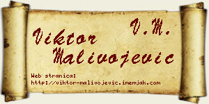 Viktor Malivojević vizit kartica